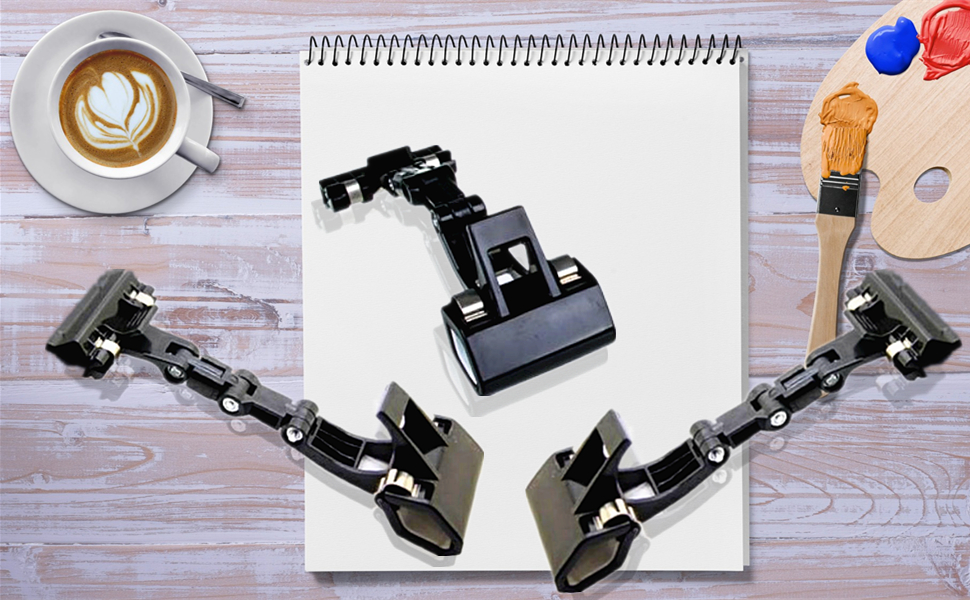 Documents Holder Foldable Adjustable Clip Copy Holder