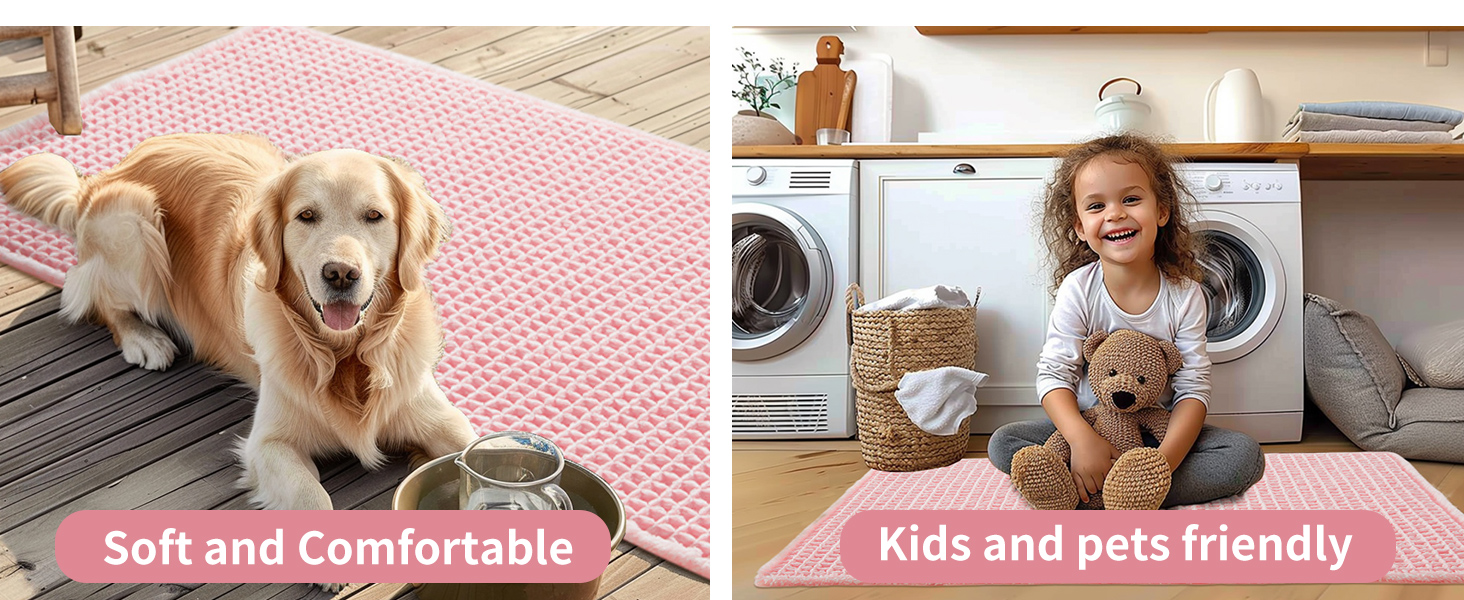 soft waffle bath mat