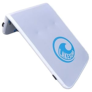 Slide Island Inflatable Boat Slide and M... 15 Slide Island Inflatable Boat Slide and Water Mat Orthographic View Front