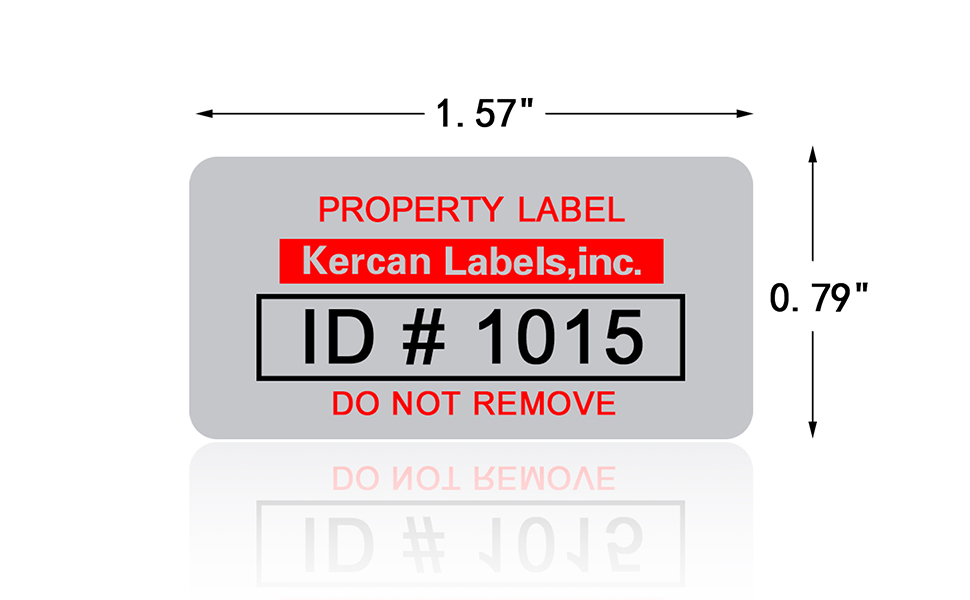 Kercan Custom Asset Tags Customized Barcode Labels