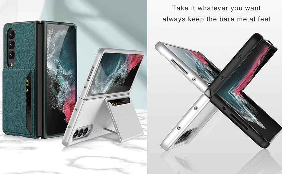FYTON Galaxy Fold 4 Case with Stand, Z Fold 4 Wallet Case