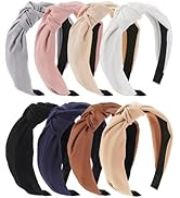 obeoby Headbands for Women, 8Pcs Knotted Headbands Fashion Women Hair Accessories Coffee Series K...