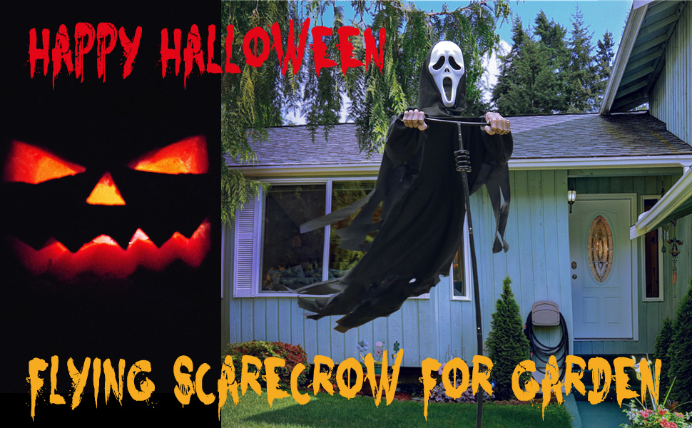 LarpGears Scream Scarecrow Screaming Ghost Halloween Scary