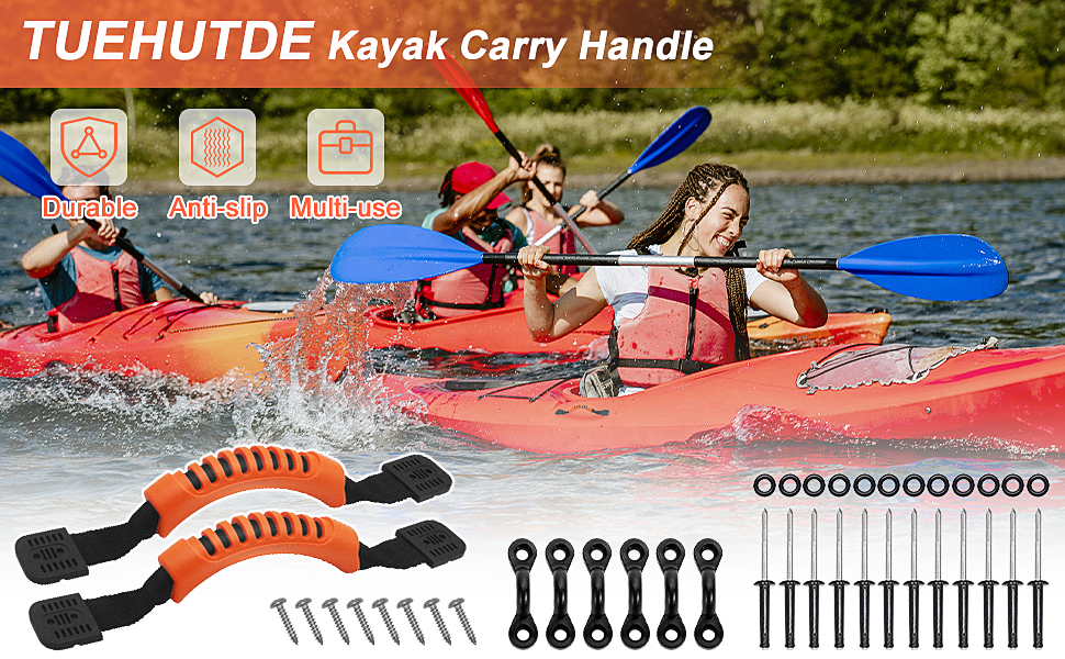 TUEHUTDE Kayak Handles 2 Pack,Kayak Carry Handle Side Mount