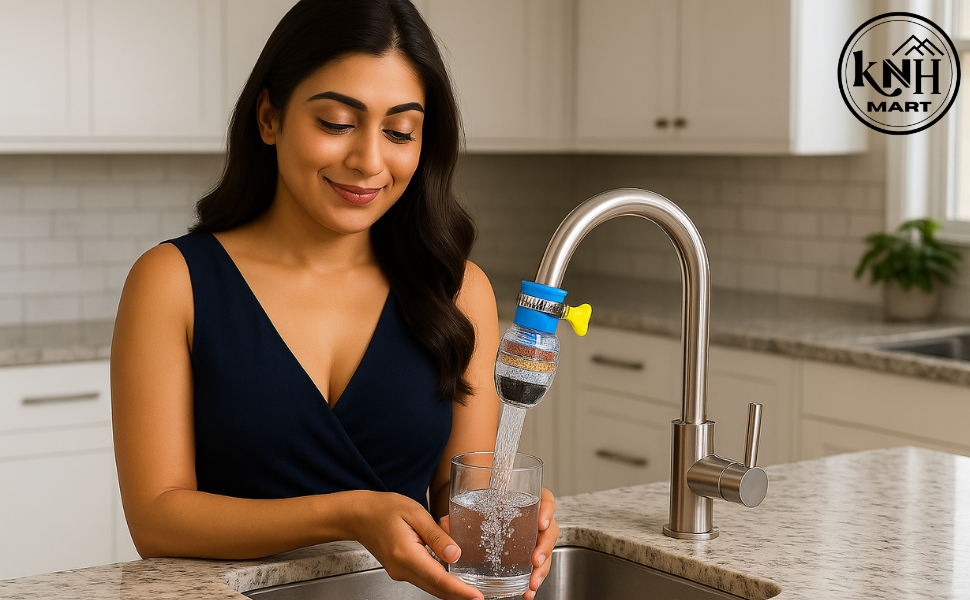 Tap Water Filter of 5 Stages and Dust absorber of 3 Candles inside the Filter