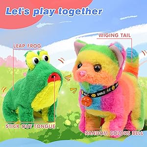 Amazon.com: Hopearl Walking Cat Interactive Electronic Pet Plush