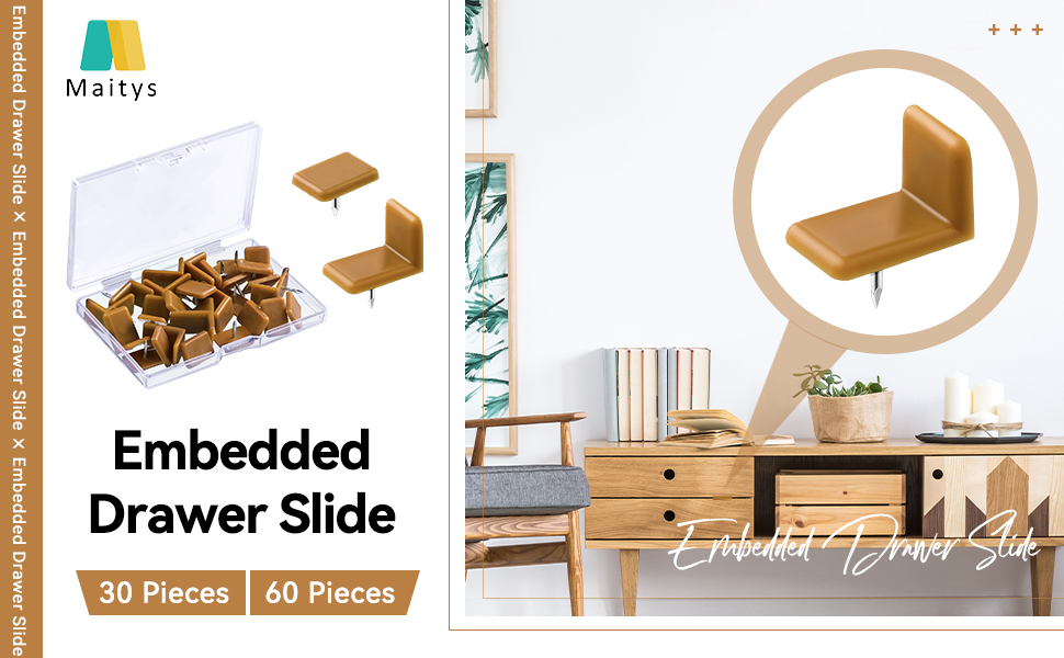 Plastic Drawer Glides and Slides Drawer Stoppers for Dresser Tack in