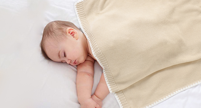 knitted swaddle blanket 