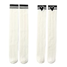Amazon | [ZGKULAEAOW] 色選べる2足セット ニーハイソックス