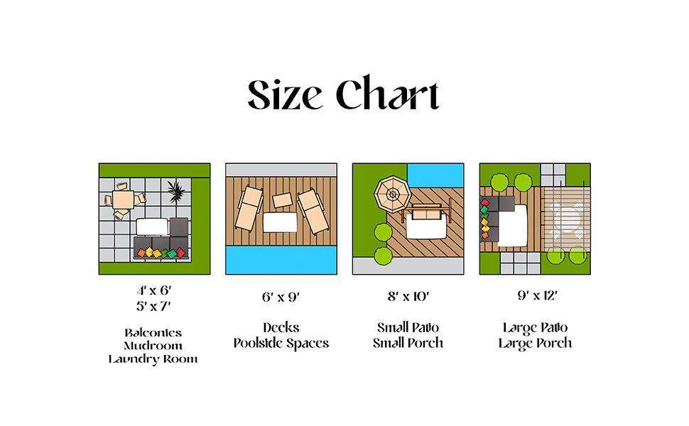 Lena Rug Washable Indoor Outdoor Rug Weather Resistant Indoor Outdoor Carpet Patio