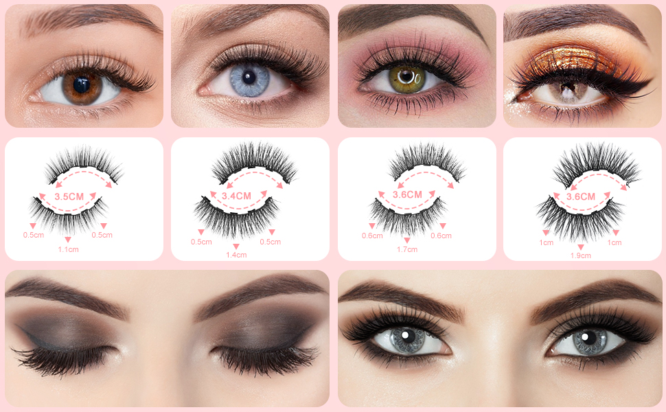 false eyelashes magnetic and eyeliner