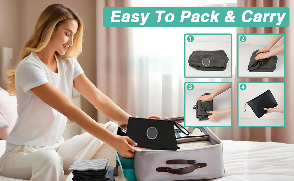 Adjustable Height Airplane Travel Pillow