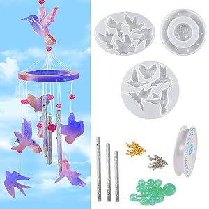 Amazon.co.jp: Koonafy 蜂鳥 風鈴 シリコンモールド ウインド