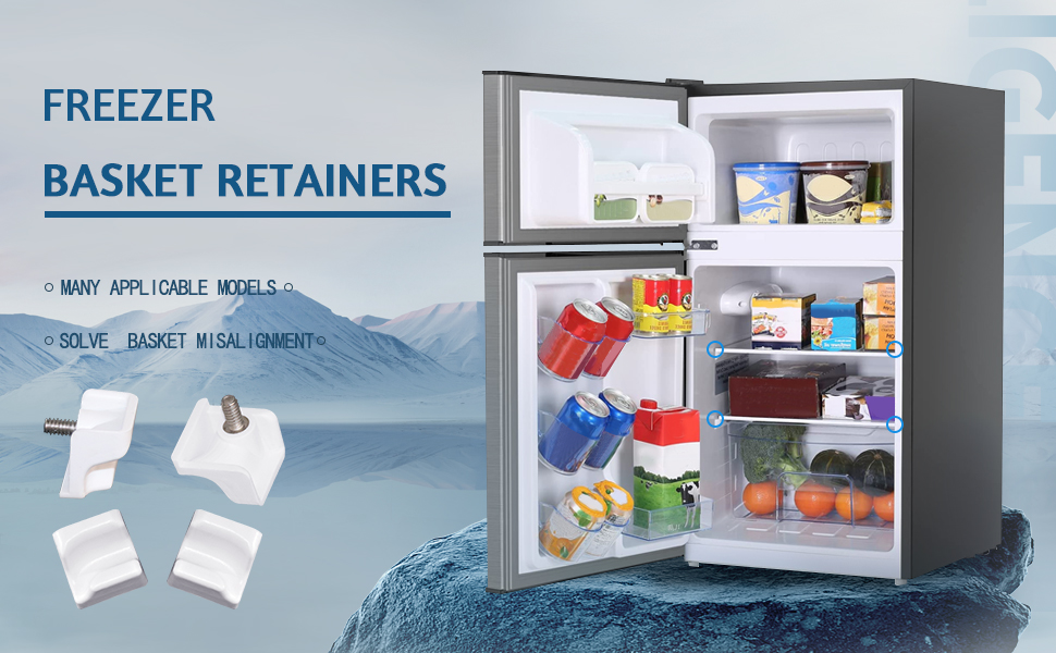 4 Pack Freezer Basket Retainer 7009399 Replacement SUB ZERO freezer lower basket APS