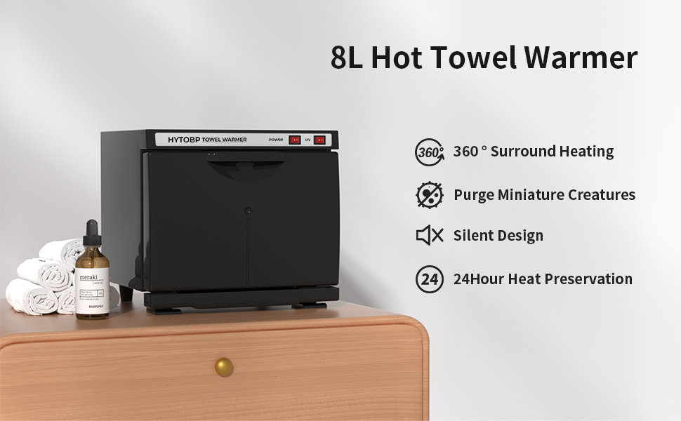 HYTOBP Hot Towel Warmer, 8L Thermostatic Towel Heater, 2in