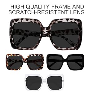 High quality oversized reading sunglasses