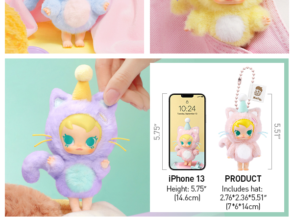 [Non❁.*・゜様用] Pocket Friends Baby Molly Baby Molly Pocket Friends Series-Vinyl Plush Pendant Blind