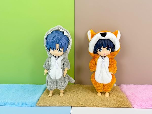 Amazon.com: niannyyhouse Shark Suit Onesies 1/12 BJD OB11