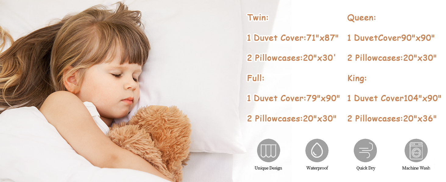 AILONEN 3D Wolf Duvet Cover Set King Size, Moon Wolf