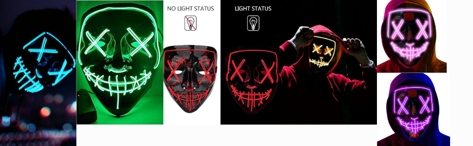 Halloween LED Mask/Halloween decorations/Halloween Masks