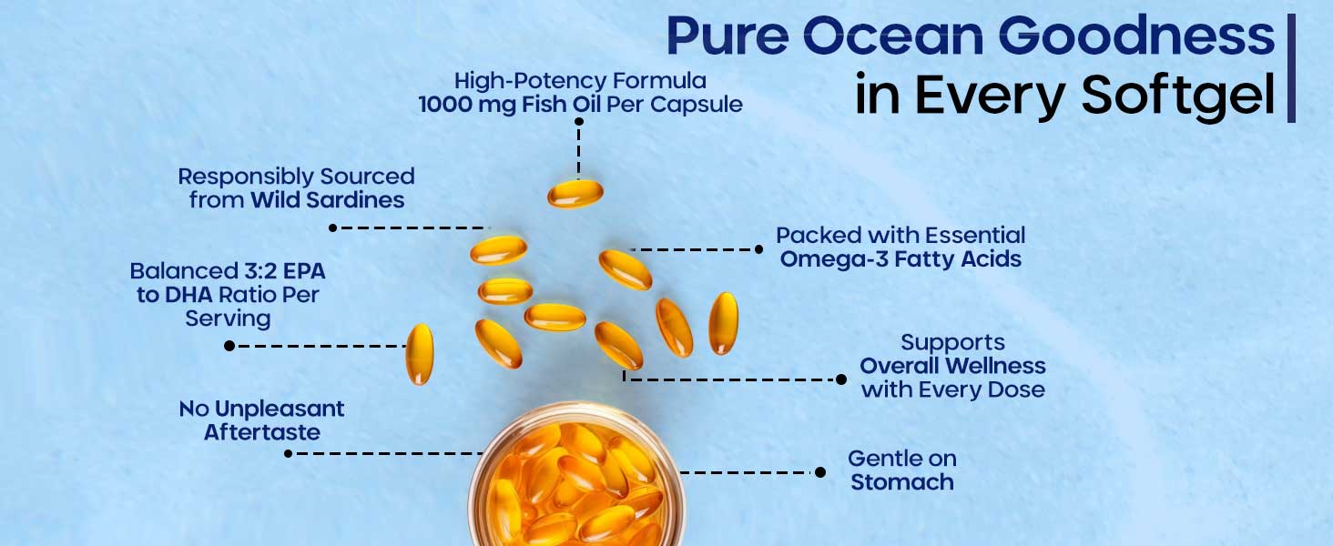 Fish oil softgels 60
