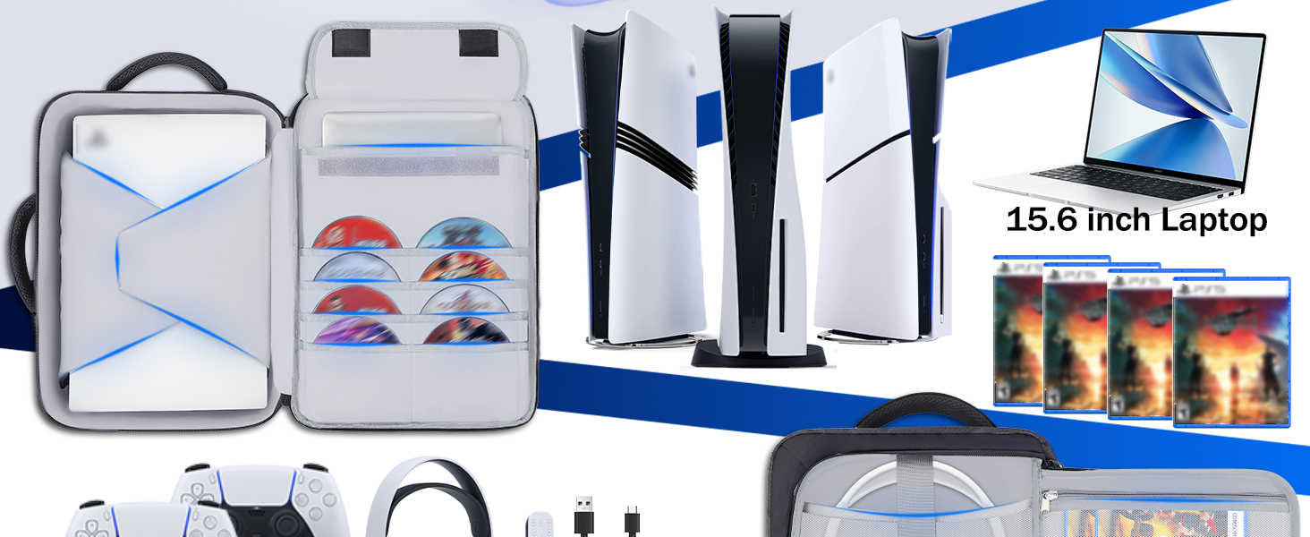 ps5 ps5 slim ps5 pro backpack bag carry case
