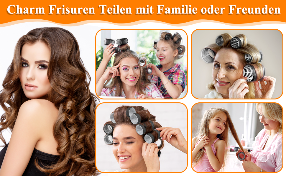 Qinzave 37 Stücke Lockenwickler Locken mit Aufbewahrungstasche, Schwarz ...