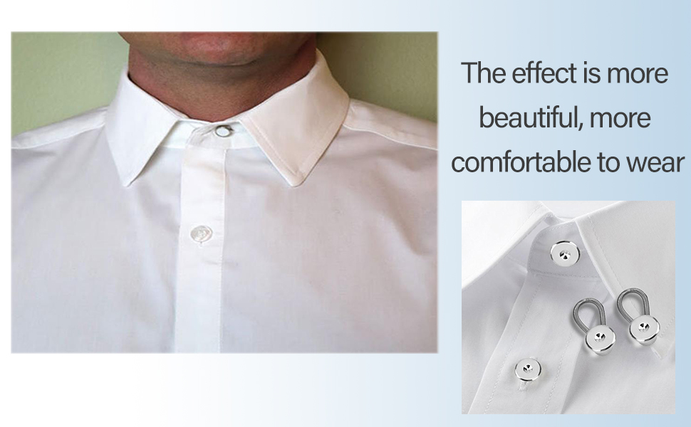 18Pcs Collar Button Extenders, Neck Button Extender for Dress Shirts