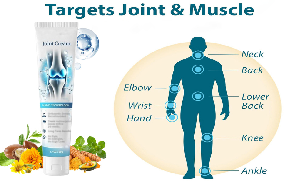 Apunta a articulaciones y músculos