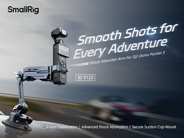 【美品】SmallRig ミニショックアブソーバーアーム 5123 Amazon.com: SMALLRIG Mini Shock Absorber Arm, 4-inch Vacuum