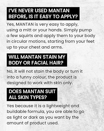 Boost your bronze with MANTAN's tanning accelerator, enhancing your natural complexion.