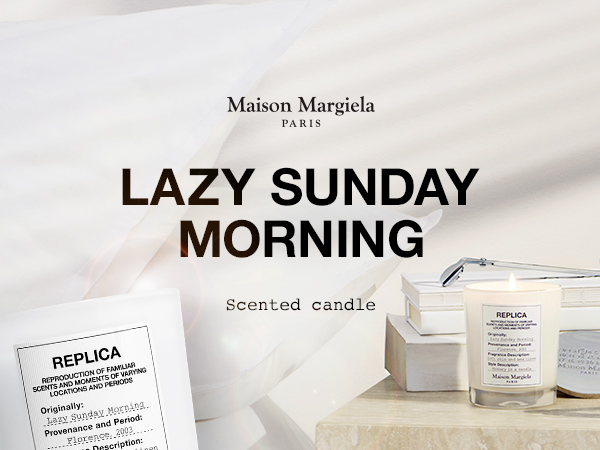 マルジェラ REPLICA Lazy Sunday Morning キャンドル REPLICA Lazy Sunday Morning Scented Candle| Maison Margiela