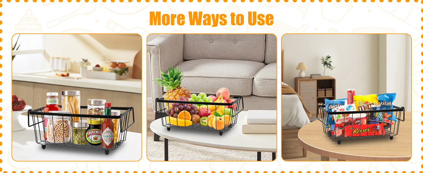 Chest Freezer Organizer Bins Stackable 6 Pack Deep