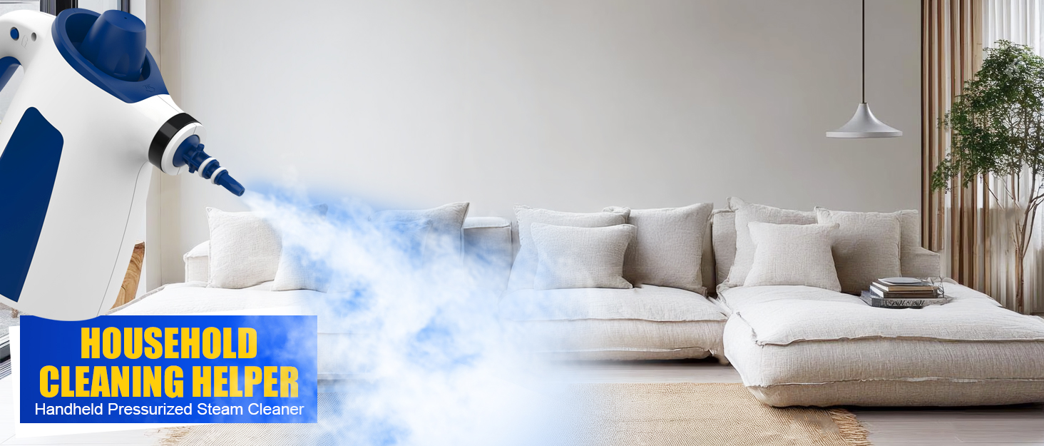 a white couch with a blue smoke coming out of it