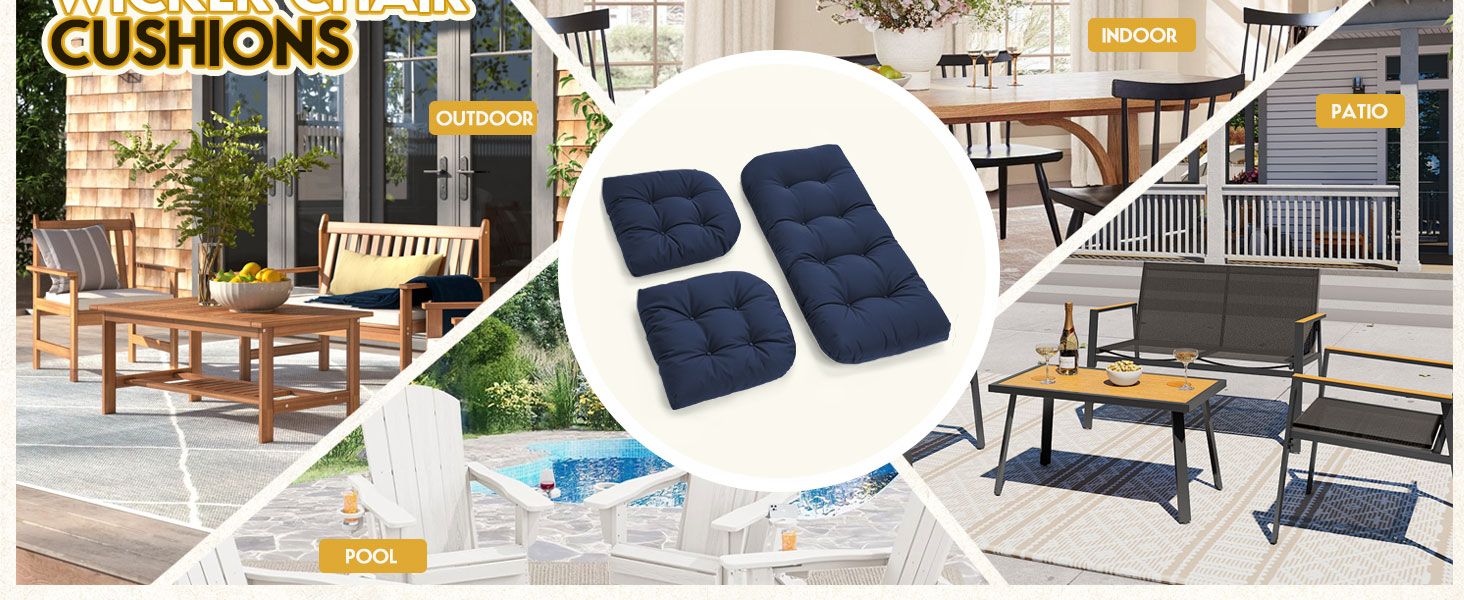 Patio Wicker Furniture Cushions