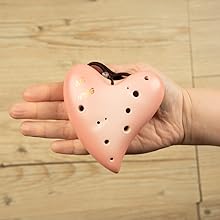 Amazon | TNG ハートオカリナ, アルトC調, シングル, ピンク