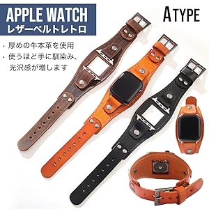 激レア【Apple 】アップル　ビンテージ　ゴールドベルトバックル　 レインボー Amazon.co.jp: PENGUINFLY Apple Watch バンド アップルウォッチ