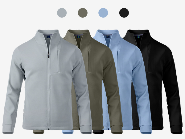 Amazon.com: Athletic Jacket Men Full Zip(Black,S) : Sports