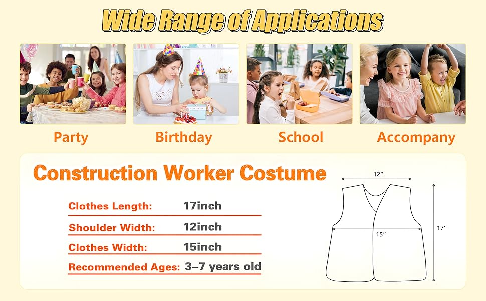ازياء عمال البناء للاولاد ملابس تنكرية للاطفال الصغار زي مهني للبناء مجموعة العاب لعب الادوار التظاهرية هدية عيد ميلاد من سن 3 7 سنوات البوليستر متعددة أصفر 23 1