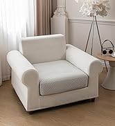 QIANMEW Couch Cushion Covers for Sectional and L Shaped Sofa, Stretch Soft Sofa Covers Washable W...