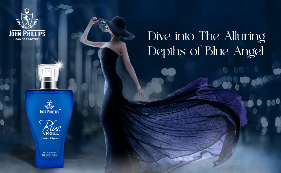 JOHN PHILLIPS BLUE ANGEL EAU DE PERFUME, DIVE INTO THE ALLURING DEPTHS OF BLUE ANGEL