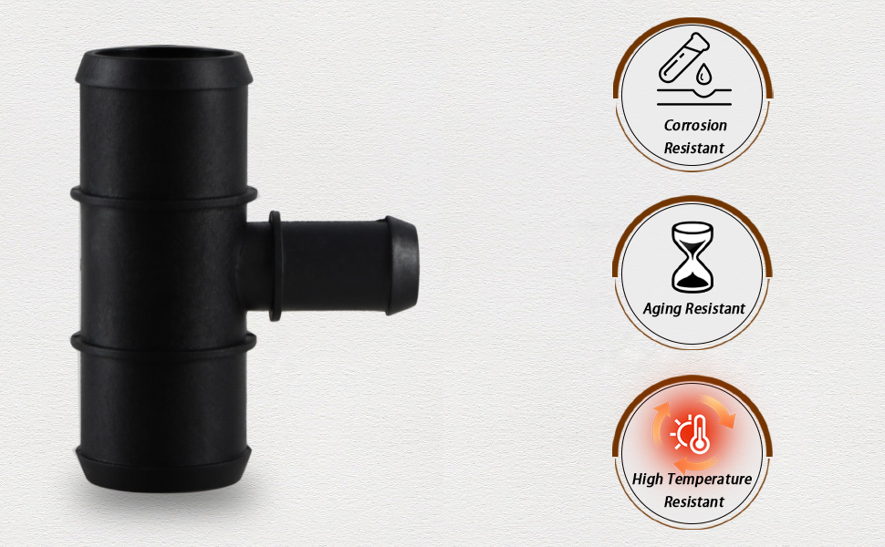 HIMARKLIF Engine Coolant Tee, Radiator Lower Hose Connector
