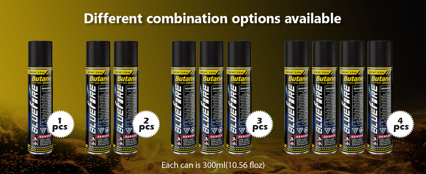 Different combination options available
