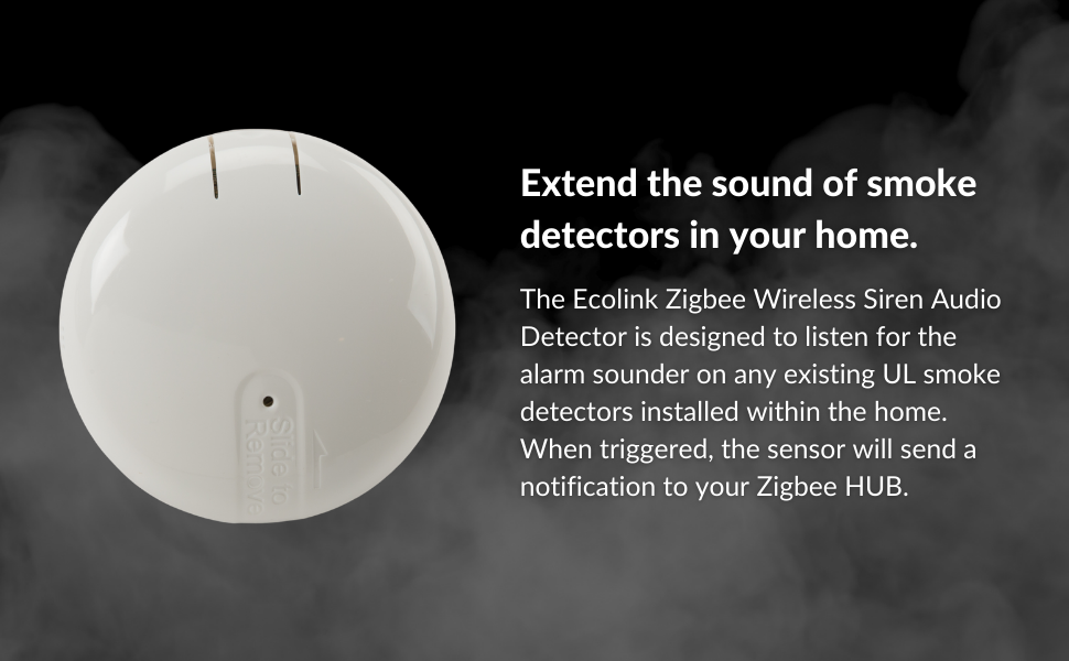 Ecolink Zigbee Wireless Audio Detector