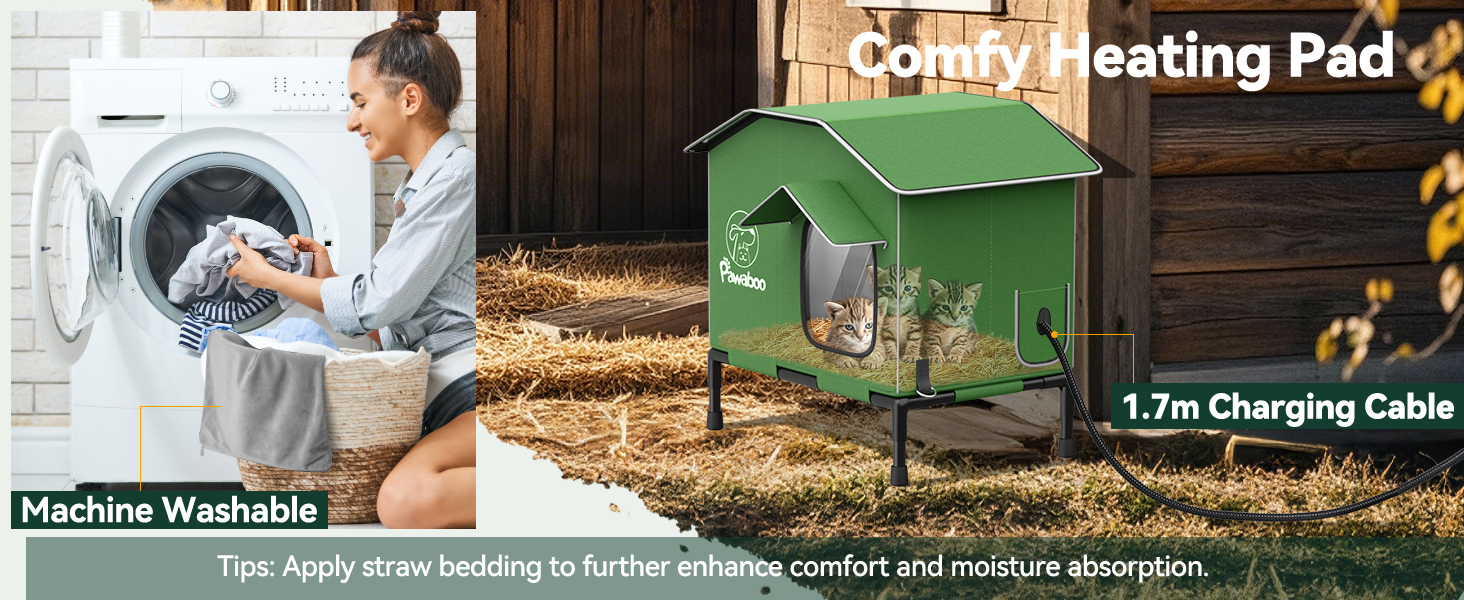 heated cat house for outdoor cats