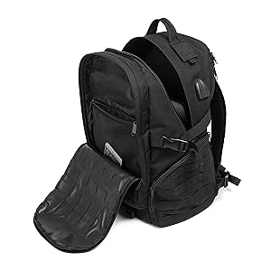 ★ATCLIP★ [Exclusive] KNOT BACKPACK_black Amazon.com: Tactical Hiking Backpack Quality Travel Rucksack