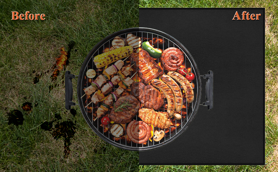 Futurwit Under Grill Mat for Outdoor Grill, 36" x 50" BBQ