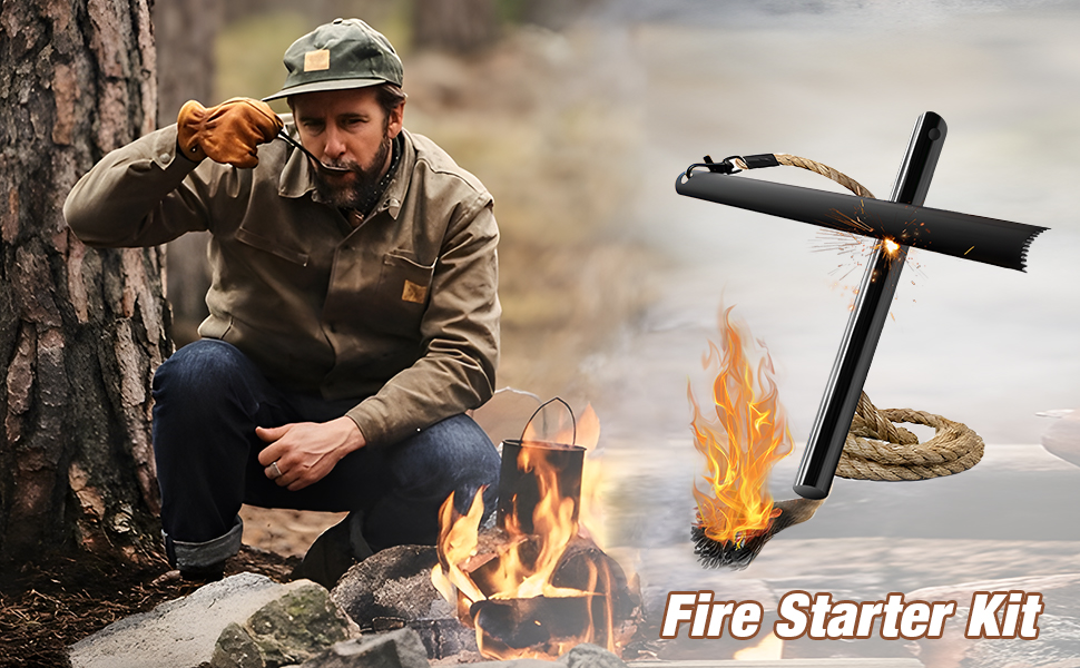 4Pack Fire Starter Survival Tool 6"(Long) x0.28(Diameter