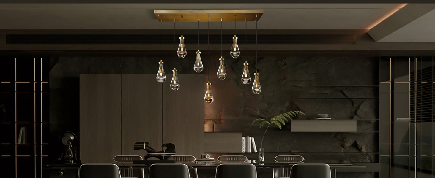 raindrop dining room chandelier