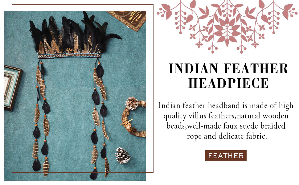 Indian feather headpiece